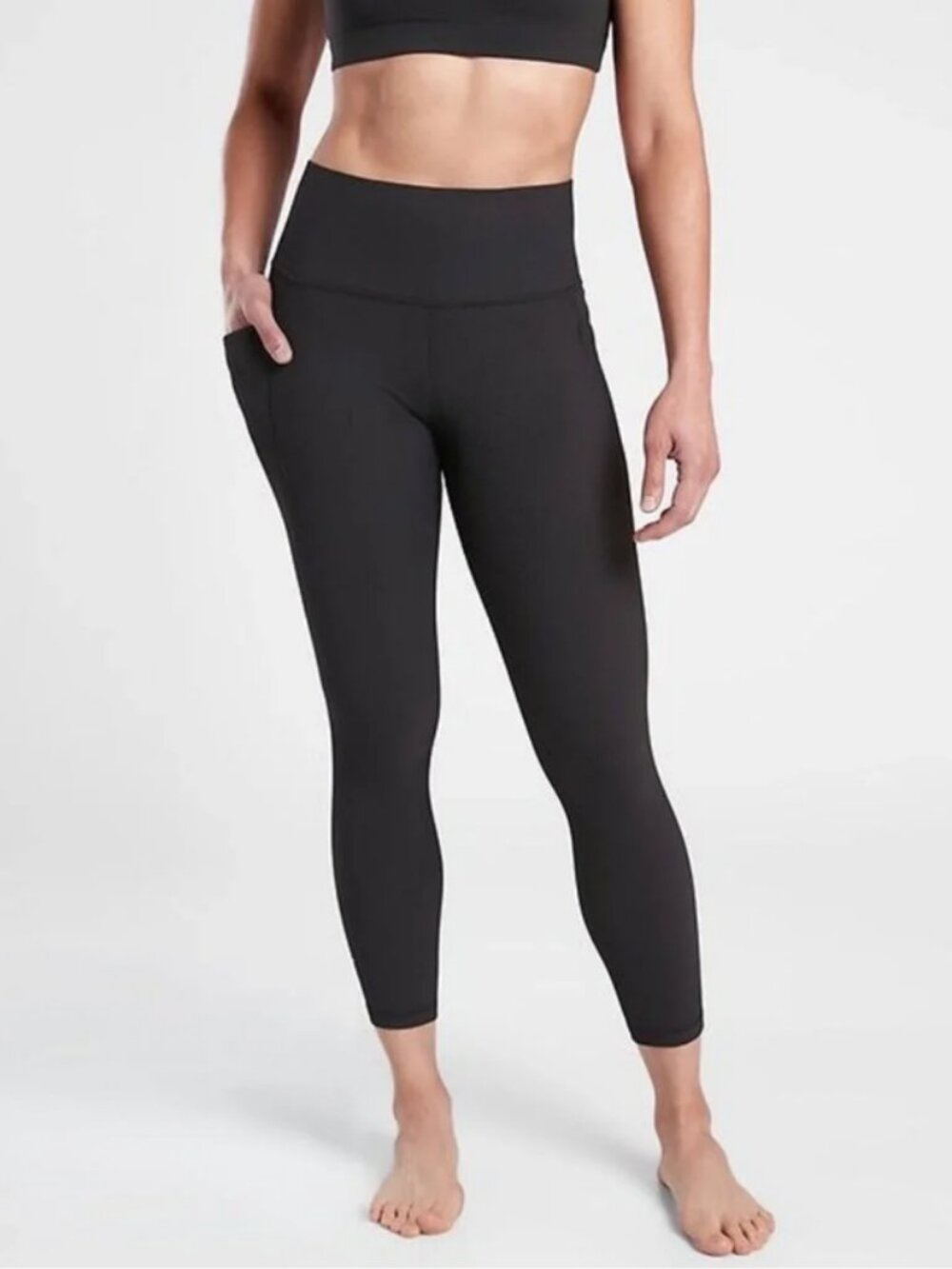 Athleta Salutation Stash 7/8 Hi Rise Shadow Gray Legging Sz. XS #2668